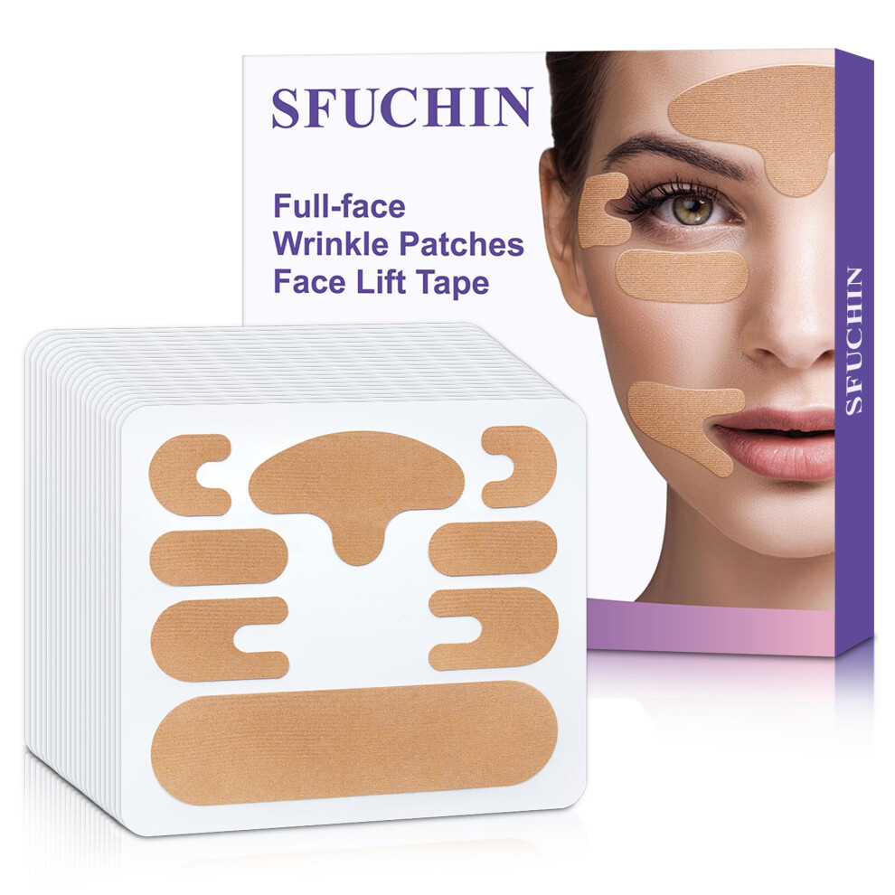 Anti Wrinkle Patches 160Pcs Facial Lifting Tape for Overnight Skin Tightening and Double Chin Reducer