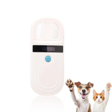 Animal Chip Scanner with OLED Display, Rechargeable Pet Tag Scanner for Cats and Dogs, Lightweight and Durable Design