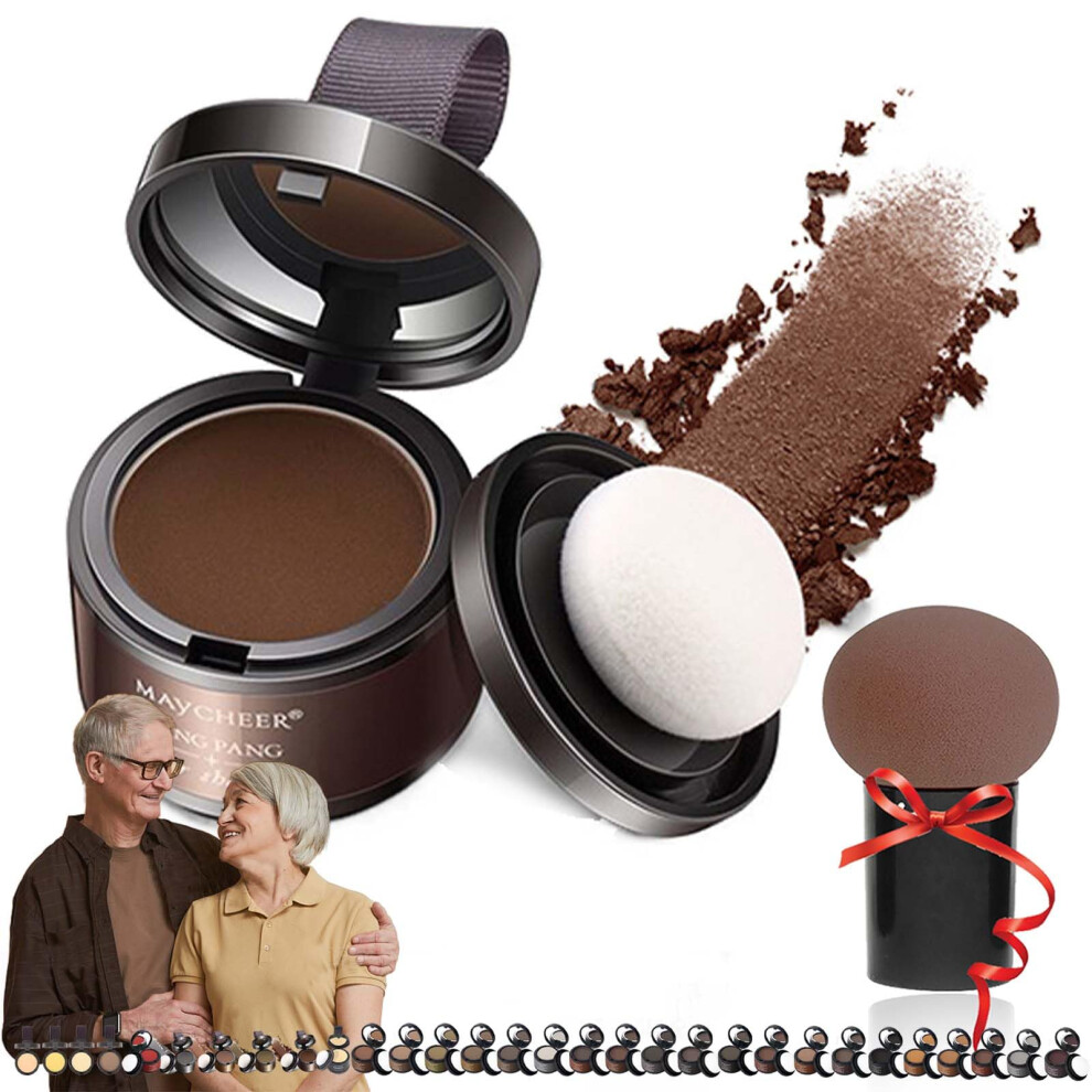 Hairline Powder for Thinning Hair Waterproof Root Touch Up Powder Gray Coverage Dark Brown