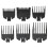 Clipper Guards Set for Wahl with Precision Length Control, 6 Pack Guide Combs 1/16' to 1/2' Black 1
