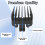 Clipper Guards Set for Wahl with Precision Length Control, 6 Pack Guide Combs 1/16' to 1/2' Black 2
