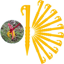 Einfach zu verwendende Heringe für Outdoor-Zelte, robuste und schraubbare Camping-Bodenanker für Wanderungen, 30 Stück multifunktionale