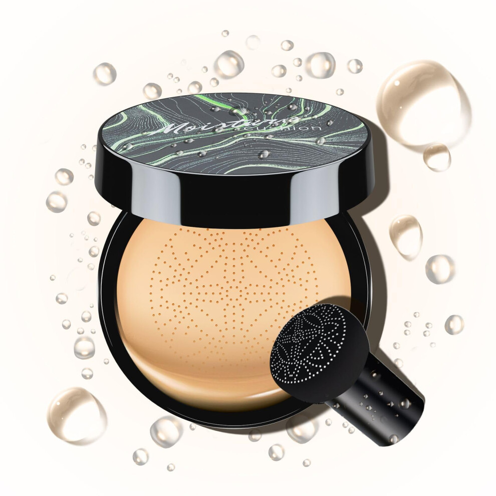 Buff Beige BB Cream Foundation Cushion â Full Coverage Concealer, Long Lasting Moisturizing for All Skin Types