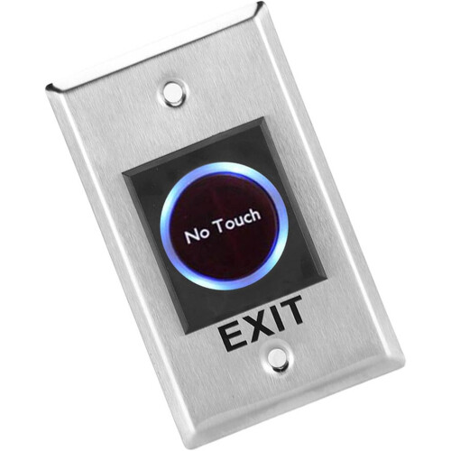 Touchless Infrared Exit Button with Blue Backlight, Stainless Steel Hands Door Release Sensor 2