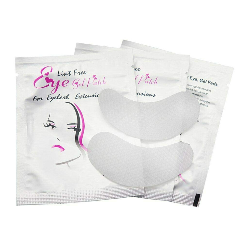 100 Pairs Lint  Gel Eye Pads for Eyelash Extensions, Hydrating Under Eye Patches