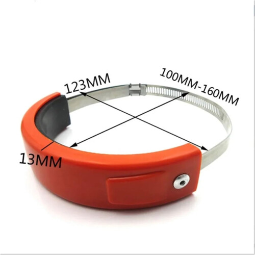 Universal Motorcycle Exhaust Protector Heat Shield Guard for Muffler AntiScald OffRoad Orange 2
