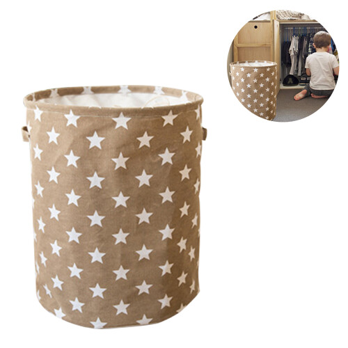 Practical Laundry Hamper, Collapsible Design For Compact Storage, Linen & Cotton Fabric Ensures Longevity