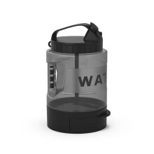 Dog Water Bottle 77oz Food-Grade Portable Travel Dispenser for Hiking Walking Outdoor Activities Black