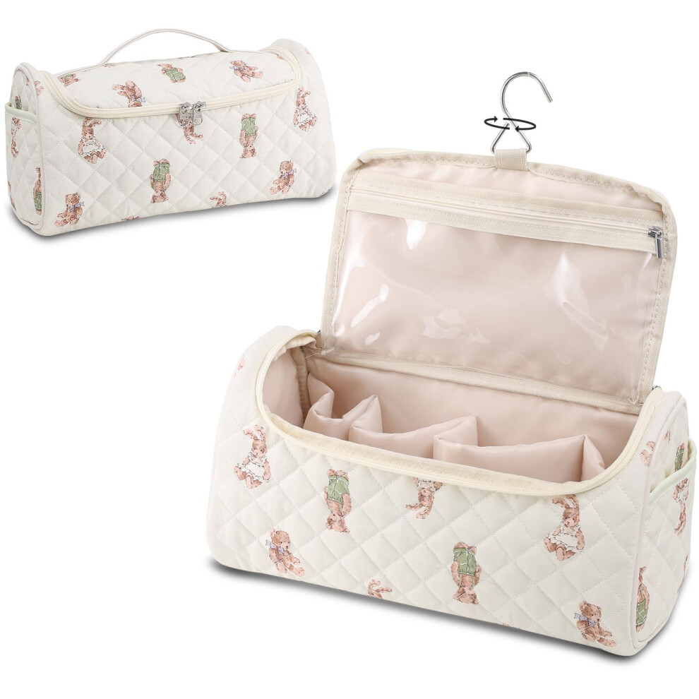 Travel Case with Hook, Quilted Shockproof Bag for Dyson Airwrap Hair Dryer and Attachments