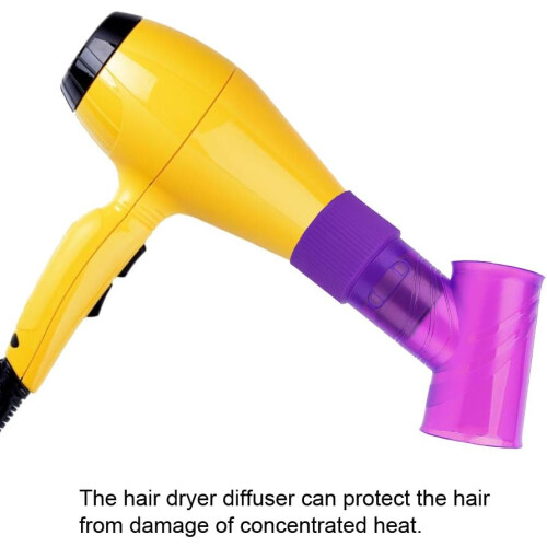 Hair Dryer Diffuser 360 Rotating Curling Attachment for Quick Drying and Heat Damage Protection 1