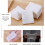 1000 PCS Lint  Cotton Pads for Face and Nails, Soft Thin Makeup Remover Squares with Box 5