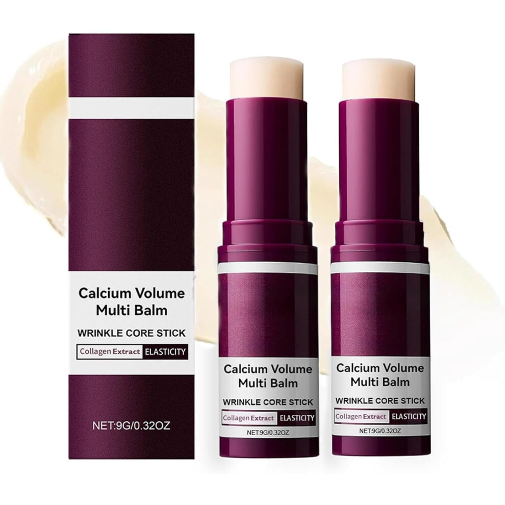 2Pcs Korean Collagen Stick AntiAging Balm with Deep Hydration and Wrinkle Care for Eyes Neck Face