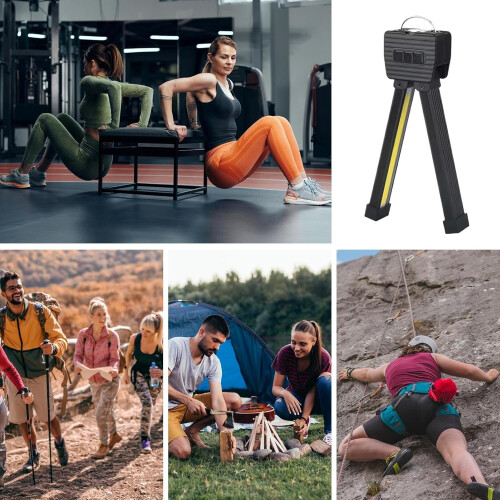 Gym Lamp for Posing Portable 7th Gear Dimming Waterproof LED Light With Hooks Foldable For Stage Performance 2