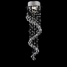 Spiral Raindrop Crystal Chandeliers, LED Spiral Sphere Pendant Light For Hotel Hallway, Gorgeous Spot Of Light Creates Wide Applications