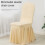 Housse de chaise extensible, housse de chaise de salle-Champagne 4