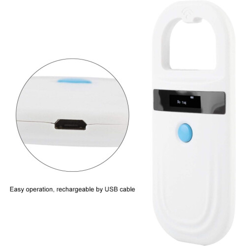 Pet Microchip Scanner 134.2kHz EMID RFID, Mini EMID Reader, Handheld Pet Scanner With LED Display, ISO11784/FDXB 1