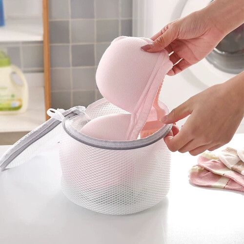 Protective Mesh Laundry Bags, Honeycomb Mesh Laundry Bag with Robust Plastic Frame for Unmatched Support, Breathable Polyester Fibre for Long-lasting 2