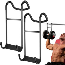 Dumbbell Rack 2Piece Spotter Hooks, Dumbbell Storage Stand, Weights Stand Holder, For Home Gym, 26.5x11.5 cm