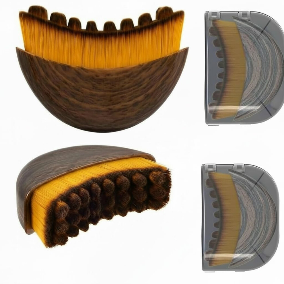 Lymphatic Drainage Face Brush 2 Pack with Soft Puffy Bristles for Relaxation and Facial Massage