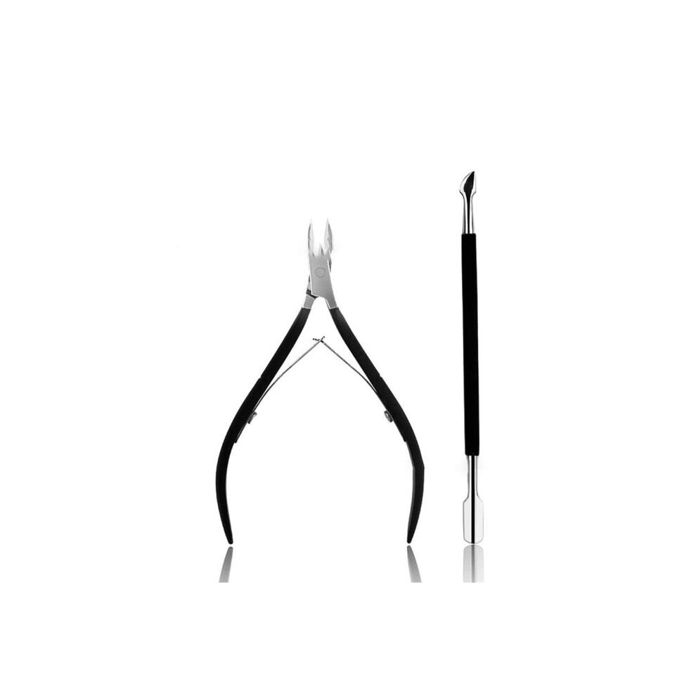 Professional Stainless Steel Cuticle Nipper and Ingrown Toenail Clipper with Sharp Precision Cutting