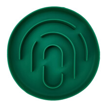 Dog Cat Slow Feeder Bowl Silicone Round Dish For Dry And Wet Food Indoor Outdoor Green For Puppies