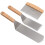 Stainless Steel Spatula Set Heavy Duty Grill and Griddle Tools with Wooden Handle Scraper 1