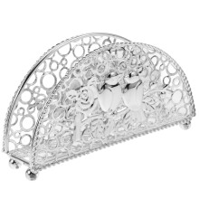 Vintage Metal Napkin Holder with Elegant Design, Durable Tabletop Rack for Restaurants and Home