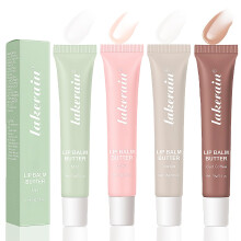 4 PCS Tinted Lip Balm Set with Hydrating Lip Gloss, Deep Moisture Long Lasting Lip Care Gift