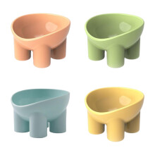 Cat Food Bowl Set 4Piece Inclined Cat Feeder Plates For Kittens And Pets