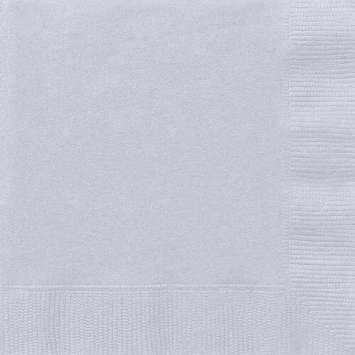 20 Pack Elegant Silver Party Napkins 33x33cm 2Ply Disposable Dinner Serviettes 1