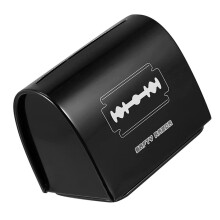 Safety Razor Blade Disposal Case with Safe Storage for Used Blades, Compact Travel Barber Box