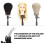 Mannequin Head Tripod Stand 59 Inch Adjustable Wig Stand with 360 Rotatable Head Black 2