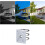 Wall Mount Brackets Set for CCTV Dome Cameras and Wireless Access Points, Anti-Corrosion Metal, Adjustable Size 3