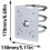 Wall Mount Brackets Set for CCTV Dome Cameras and Wireless Access Points, Anti-Corrosion Metal, Adjustable Size 5