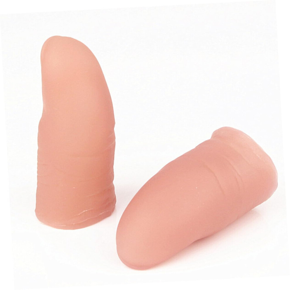 10pcs Magic Thumb Tips Fake Finger Props Realistic Appearance for Stage Shows and Nail Practice