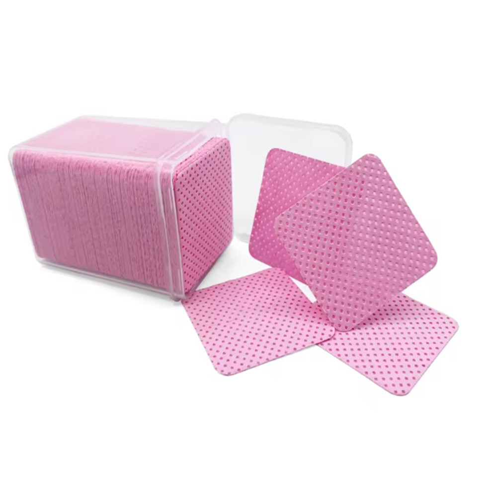 200PCS Lint Cotton Pads for Nail Polish and Eyelash Glue Removal, Gentle Makeup Wipes