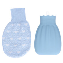 Poche de chaleur/froid multifonctionnelle, poche à eau glacée en silicone étanche de haute qualité pour soulager la douleur (550 ml)