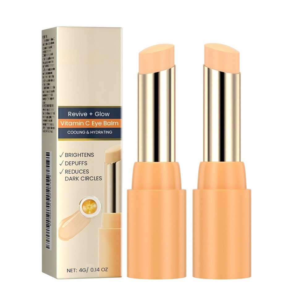 Vitamin C Eye Cream and AntiWrinkle Serum Stick for Dark Circles, Hydrating Brightening  2pcs