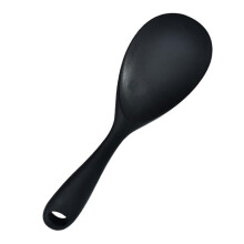 Heat Resistant Silicone Rice Spoon, NonStick Kitchen Utensil For Home And Restaurant Use, Red Plain Color