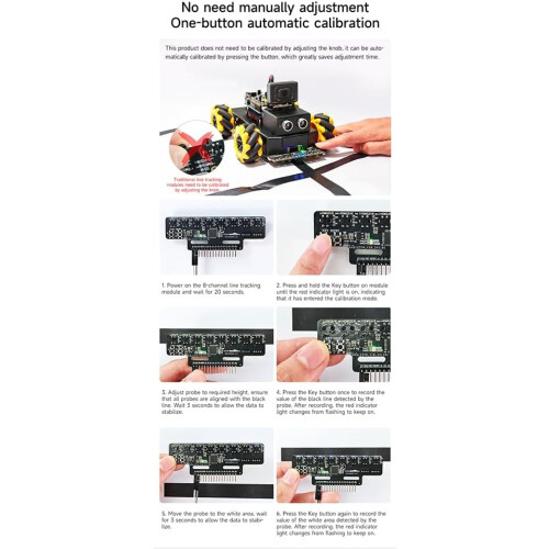 Infrared Line Tracking Sensor Module 8 Channel  Precision With Automatic Calibration Model A 2