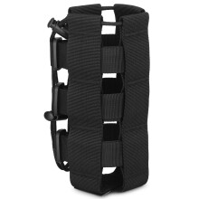 Husă portabilă pentru sticlă de apă în aer liber cu cordon elastic reglabil pentru drumeții și camping