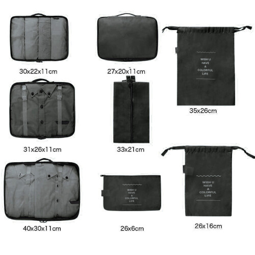 Multiple Colours Available Packing Cubes, Convenient User-friendly Luggage Organizer for Streamlined Suitcase Packing, Versatile Design with Soft Nylo 1