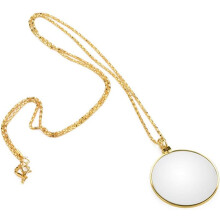 Collana con monocolo in vetro ottico, pratica ed elegante design retrò per la lettura, con robustezza e affidabilità.