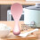 Rice Serving Spoon with Upright Handle, NonStick PP Paddle, Pink Kitchen Tool for Easy Cleaning 5