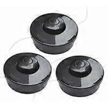 (As show, One size) Tte Universelle de Dbroussailleuse Oregon Tondeuse Nylon 3pcs (Noir)