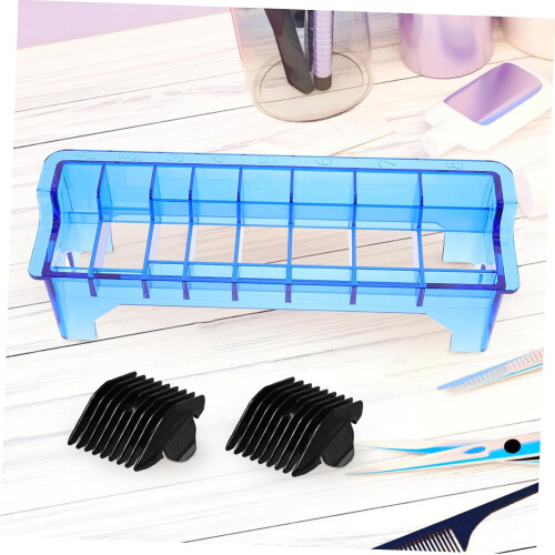 Clipper Guard Storage Case with 8 Slots, Durable Barber Tool Organizer for Salon and Home Use 1
