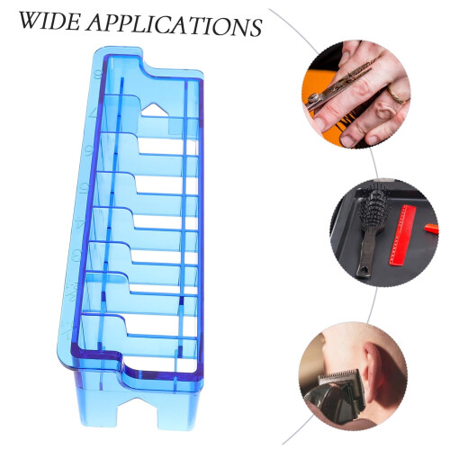 Clipper Guard Storage Case with 8 Slots, Durable Barber Tool Organizer for Salon and Home Use 2