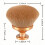 Extra Large Kabuki Brush 90mm Wide for Self Tanner and Body Makeup, Full Coverage, Gold 5