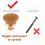 Extra Large Kabuki Brush 90mm Wide for Self Tanner and Body Makeup, Full Coverage, Gold 2