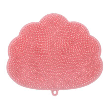 WallMounted Hands Back and Foot Scrubber With Suction Cups, Pink Shower Back Scrubber, 30 X 25.5 cm